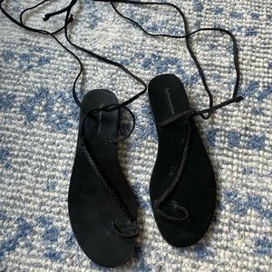 Black reformation Sandals
